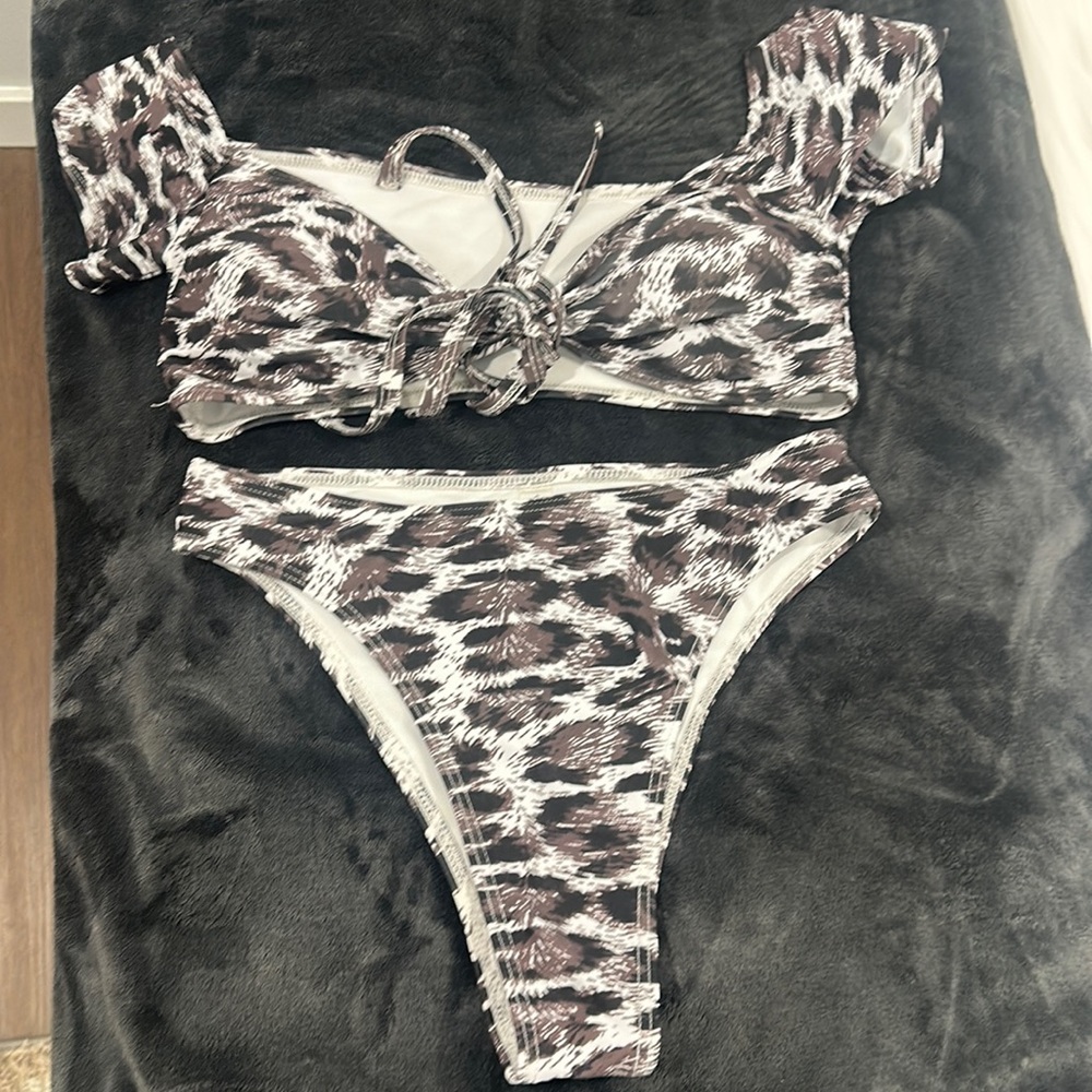 Brown/Black Swimsuit